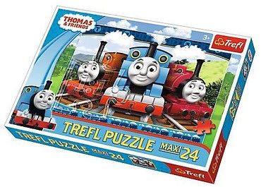 Puzzle 24 maxi Wesołe lokomotywy TREFL