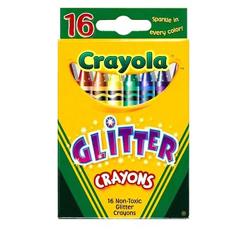 Kredki brokatowe 16 kolorów CRAYOLA