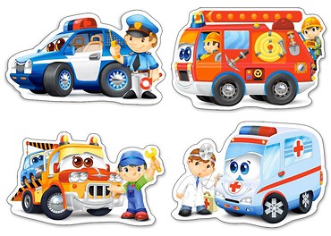 Puzzle x 4 - Rescue Services CASTOR