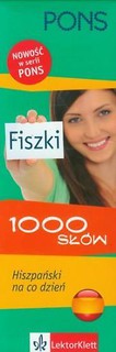 Fiszki 1000 słów Hiszpański na co dzień PONS