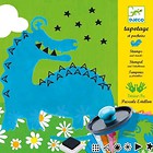 Zestaw ze stempelkami i szablonami - Dinozaur