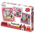 Puzzle 3x55 Minnie odwiedza Daisy DINO