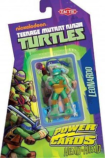 Turtles Power Cards gra z figurką. Leonardo