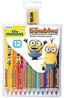 Kredki ołówkowe 12 kolorów Minionki bls BAMBINO