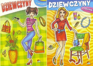 (097) Dziewczyny. Książeczka z naklejkami MIX