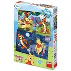 Puzzle 2x66 Kubuś w dzień i w nocy DINO