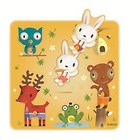 Puzzle dla maluchów - Królik i przyjaciele