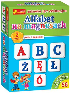 Zabawka i gra edukacyjna - Alfabet na magnesach