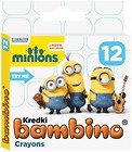 Kredki świecowe 12 kolorów Minionki BAMBINO