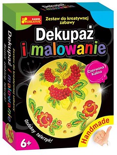 Handmade - Dekupaż i malowanie. Czerwona kalina