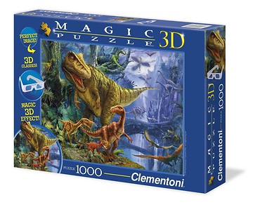 Puzzle 1000 Magic 3D Dinozaury
