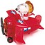 Crystal puzzle Snoopy w samolocie