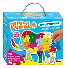 Puzzle dwustronne 26 Literki, cyferki. Słoń