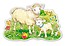 Puzzle 12 maxi - A Lamb with his Mom CASTOR