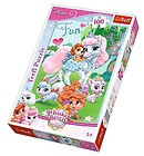 Puzzle 100 - Harce w ogrodzie TREFL