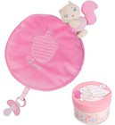 Pluszowy kocyk przytulanka różowy