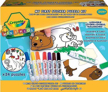 Mój pierwszy zestaw puzzle i naklejki CRAYOLA