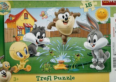 Puzzle ramkowe 15 Looney Tunes Zabawa... TREFL
