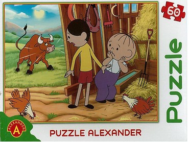 Puzzle 60 Bolek i Lolek. Szalony byk