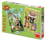 Puzzle 2x48 Krecik i pyszności DINO