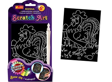Scratch Art. Tęczowa seria - Kogut