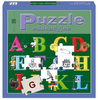 Puzzle edukacyjne. Od litery do słowa