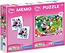 Puzzle 60+Memo Klub Przyjaciół Myszki Miki. Minnie