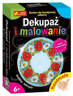 Handmade - Dekupaż i malowanie. Letni wianuszek