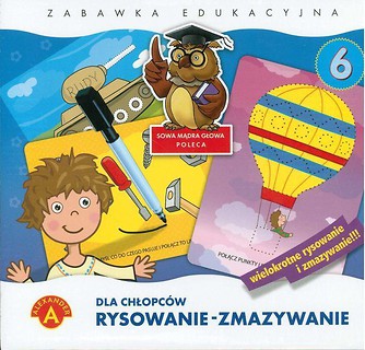 Rysowanie-zmazywanie 6 Dla chłopców ALEX