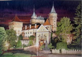 Puzzle 1000 Zamek Bojnice nocą CASTOR