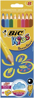 Kredki Super Soft 8 kol. blister BIC