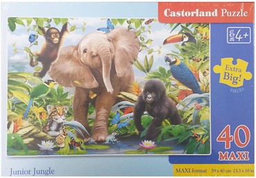 Puzzle 40 maxi - Junior Jungle CASTOR