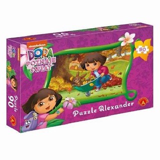 Puzzle - 90 DORA Poznaje Świat Jesień ALEX