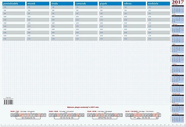 Kalendarz 2017 Biurkowy Biuwar mały