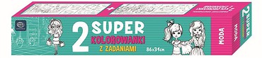 Super kolorowanka z zadaniami Moda