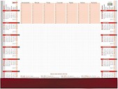 Kalendarz 2017 Biurkowy Biuwar z listwą