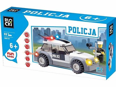 Klocki Blocki Policja Radiowóz