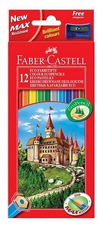 Kredki Zamek 12 kolorów FABER CASTELL