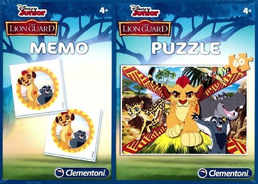 Puzzle 60 + Memo Król Lew - Lwia Straż