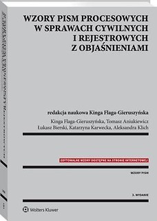 Wzory pism procesowych w sprawach cywilnych.