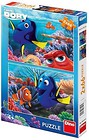 Puzzle 2x66 Dory między koralowcami DINO