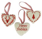 Zestaw ozdób serca CHRISTMAS JOY