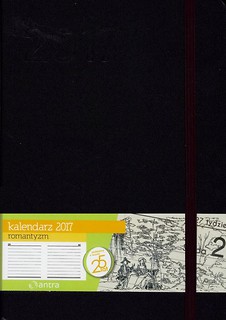 Kalendarz 2017 A5 Romantyzm Czarny ANTRA