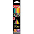 Kredki Colorpeps fluo trójkatne 6 kolorów MAPED