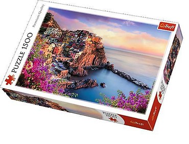 Puzzle 1500 Widok na miasteczko Manarola TREFL