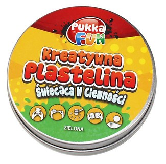 Kreatywna plastelina -Świecąca w ciemności zielona