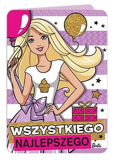 Karnet złoty Barbie VERTE