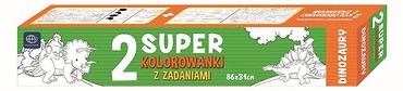 Super kolorowanka z zadaniami Dinozaury