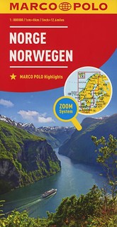 Mapa ZOOM System. Norwegia 1:800 000
