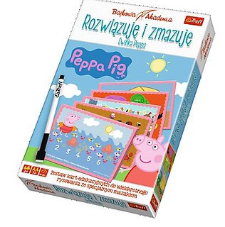 Gra - Rozwiązuję i zmazuję - Peppa TREFL